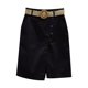 thumbnail image 1 of Pantalones cortos de cintura alta lisos para mujer - Elásticos en la cintura, con cordones, de lino informal, 1 of 6
