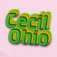 thumbnail image 2 of CafePress - Cecil.Ohio Body Suit - Baby Light Bodysuit, Size Newborn - 24 Months, 2 of 4