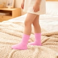 thumbnail image 2 of Solid Color Mid-Leg Socks for Boys and Girls, Princess Style Comfortable Loose Socks, Baby Socks, Student Sports Socks, 2 of 7