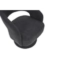 thumbnail image 5 of Swivel Accent Chair Armchair, Mid Century 360 Degree Swivel Barrel Accent Sofa Chairs, Upholstered Round Armchairs Fabric Chair for Living Room, Bedroom, Office, Waiting Rooms, Grey Teddy, 5 of 8