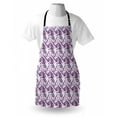 thumbnail image 3 of Butterfly Apron Artistic Wings in the Shades of Purple with Spotty Grunge Camo Style, Unisex Kitchen Bib Apron with Adjustable Neck for Cooking Baking Gardening, Lavender Lilac Violet, by Ambesonne, 3 of 3