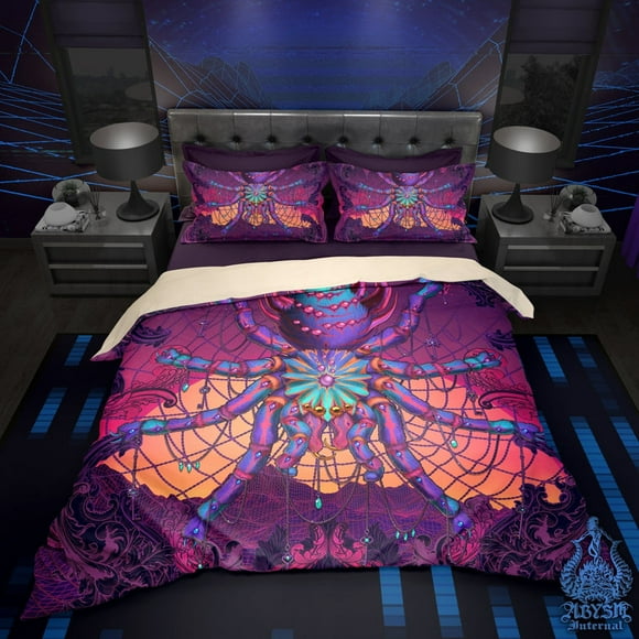 Ensemble de Literie Vaporwave, Couette Ou Duvet, Housse de Lit pour Enfants Gamers, Retrowave