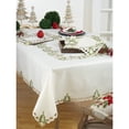 thumbnail image 3 of Saro Lifestyle Pandoro Collection Christmas Tree Placemat (Set of 4) Red, 3 of 4