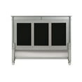 thumbnail image 5 of Acme Furniture Varian Contemporary Velvet Tufted Panel Bed, Queen, Gray/Black, 5 of 5