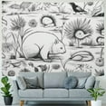 thumbnail image 4 of BCIIG Black and White Animals Tapestry Wall Hanging Unique Style for Home Decor - Graphic Tapestries for Living Room, Bedroom, Apartment, Farmhouse, and Dorm 50x40inch, 4 of 6