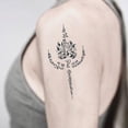 thumbnail image 4 of Waterproof Thai Style Queen Memorial Temporary Tattoo Sticker | Large Arm Body Art Decal for Events, Festivals & Cosplay, Easy Application & Removal, 4 of 8