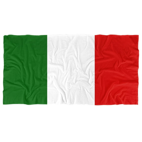 Italian Flag Officially Licensed Beach Towel 30' X 60'