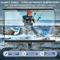 thumbnail image 6 of Magnetic 24 Inch Privacy Screen for Frameless Monitor 16:9 Aspect Ratio,Hanging Blue Light Screen Protector Eye Protection Anti-Spy Shield, 24in Removable Privacy Filter, 6 of 7