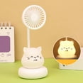 thumbnail image 1 of Xihbxyly Lámpara de Ventilador para Mascotas, Carga Usb, Velocidad Ajustable, Luz Nocturna, Diseño Compacto, Regalo Perfecto para Celebraciones Internacionales, Tamaño 17 X 8,3 Cm., 1 of 6