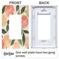 thumbnail image 3 of Yayeee Rocker Switch Wall Plate 3-Gang 6.5"x4.6" Home Decorative Outlet Cover, Watercolor Grapefruit, 3 of 6