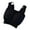 Black, variant on Women's Fleece Vest - Built-in Chest Pads, Sleeveless Square Neck, High Elasticity Bottoming Crop Top