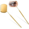 thumbnail image 1 of 2 piezas de espejo para pestañas, espejo para pestañas, espejo cuadrado grande de acero inoxidable, herramientas para pestañas, extensiones de pestañas, 1 of 8