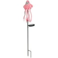 thumbnail image 4 of FUEENIRVA Garden Solar Lamp Pink Iron Solar Powered Yard Decoration 1Pack 31.5x9.3x2in, 4 of 8