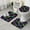 Purple Mushroom Star, variant on Red Mushroom Snail Black Pattern Bathroom Rugs Sets 3 Piece,Toilet Cover Set,Absorbent Non Slip Bathroom Mats Sets with U-Shaped Contour Rug Toilet Rug Set