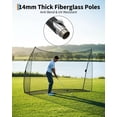 thumbnail image 3 of QinaQin 10x7x3 Ft Golf Practice Hitting Net with Carrying Case, Heavy-Duty Training Net, Suitable for Backyard, Indoor and Outdoor Chipping Practice, Designed By Golfer for Golfers, 3 of 7