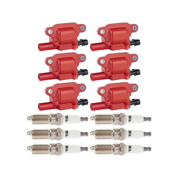 Ignition Coil and Spark Plug Kit 12 Piece - Compatible with 2014 - 2019 Chevy Silverado 1500 2015 2016 2017 2018