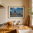 thumbnail image 3 of NYC Skyline from Pier 34 03 - Manhattan New York Photography Oak Framed Wall Art Print 24 x 36 inches, 3 of 6