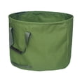 thumbnail image 2 of 21.6 x 17.1 Inch Multipurpose Heavy Duty Garden Bag Foldable Canvas Yard Trash Bags with Rubber Handles Gardening Storage Bags for Weeds Branches Leaves and Yard Wastes, 2 of 9