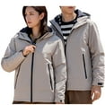 thumbnail image 2 of Lolmot Regatta Waterproof Jacket for Men and Women Windproof Hooded Windbreaker Lightweight Raincoat Waterproof Coat Ski Snowboarding Jacket, 2 of 5