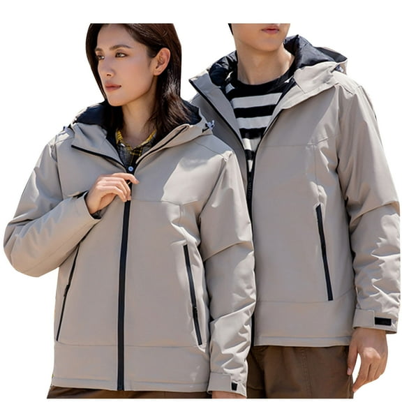 Dianli Men's And Women Coat Sale Clearance Long Sleeve Casual Loose Comfy Winter Warm Outdoor Leisure Charge Coat Windproof And Rainproof Mountaineering Suit Group Purchase Work Suit Up to 65% Off