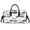 Beige, variant on Herdesigns Chicken Gym Bag for Women Men, Travel Duffle Bag Lightweight Waterproof Carry on Weekender Overnight Tote for Dance Cheer Sport, Flower