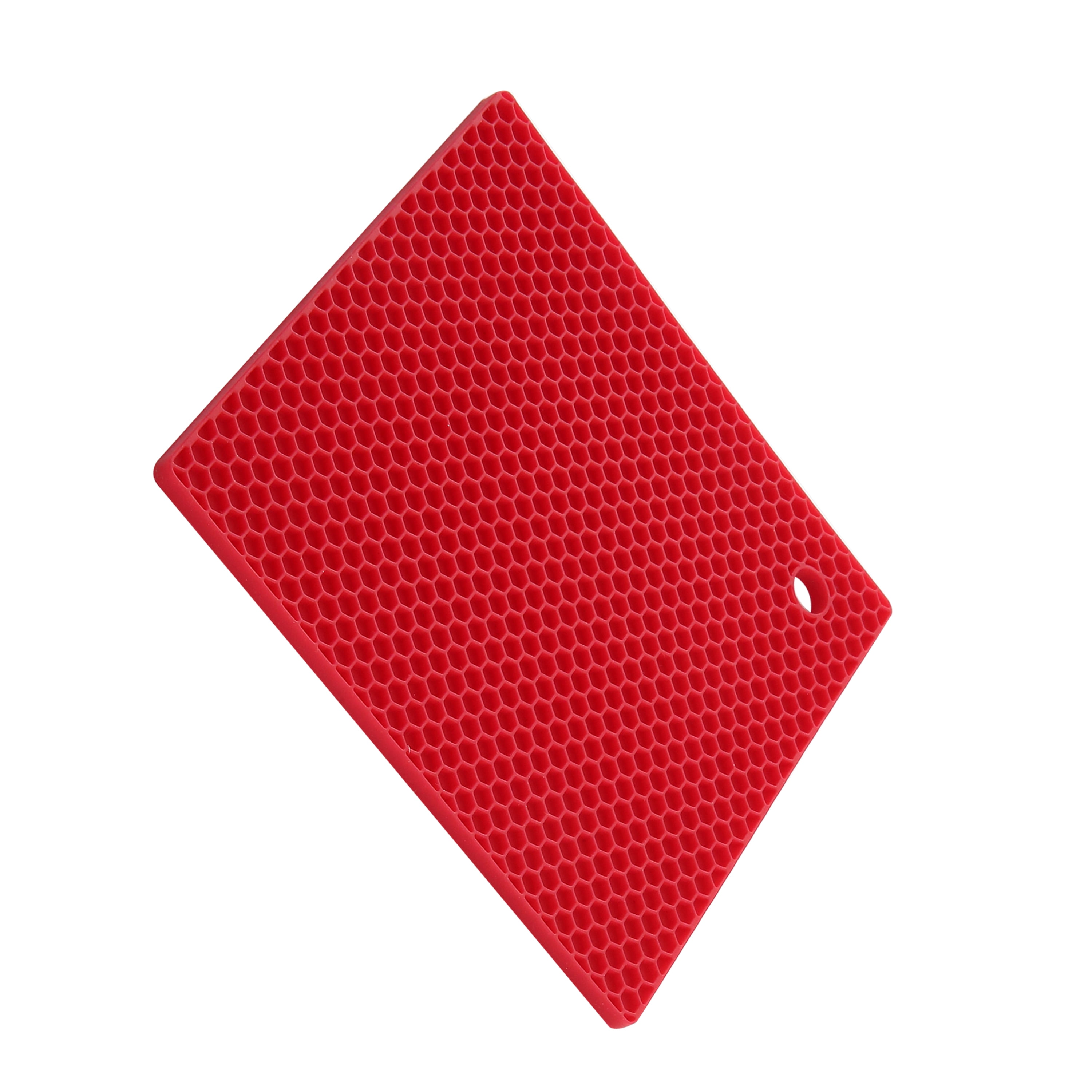 Lodge Round Deluxe Silicone Trivet - Red