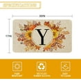 thumbnail image 3 of Fall Monogram Letter Y Door Mat 30 X 17 Inch Family Last Name Initial Welcome Doormat Indoor Outdoor Entrance Floor Rug Non Slip Fall Autumn Thanksgiving Decor Rubber Mats, 3 of 6