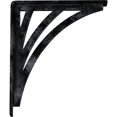thumbnail image 4 of Ekena Millwork 1 1/2"W x 10"D x 12"H Nevio Wrought Iron Bracket, (Single center brace), Antiqued Pewter, 4 of 7