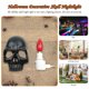 thumbnail image 2 of Calavera gótica de Halloween Decoración Horror Atmósfera Calavera Velas Lámpara para fiesta de club, 2 of 5
