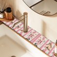 thumbnail image 2 of Yayeee Faucet Mat for Kitchen Sink 30" Diatomite Long Splash Guard Pad, Green Christmas Houses, 2 Pack, 2 of 7