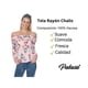 thumbnail image 5 of Blusa Mujer Casual Floreada Hombros descubiertos Manga larga Rosa Palassi 3631, 5 of 7