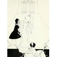 thumbnail image 2 of Beardsley, Aubrey 19x24 White Modern Wood Framed Museum Art Print Titled - Yellow Book 1894 Vol.2 - Marionettes 2, 2 of 4
