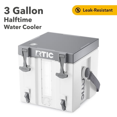 RTIC Halftime Water Cooler, 3 Gallon Hard-Sided Water Cooler, White