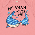 thumbnail image 4 of Inktastic My Nana Loves Me- whale shark Boys or Girls Baby Bodysuit, 4 of 5