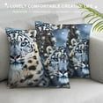 thumbnail image 3 of Orinice Snow Leopards Graphic Decorative Pillow Cover for Home, Couch, Living Room, Bed Sofa - Printed on Both Sides - All Seasons Pillowcase 1PC 18x18in, 3 of 5