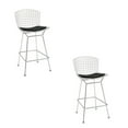 thumbnail image 1 of Aserion Counter Stool (26") with metal seat and chrome legs SET OF 2, 1 of 3