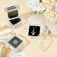 thumbnail image 5 of 4Pcs Acrylic Jewelry Storage Box with Top Lid Clear Gemstone Display Stand Square Jewelry Gift Case with Black Sponge Inside for Bare Stone Diamond Coins Painting Accessories 2.3x2.3x0.8 Inch, 5 of 7