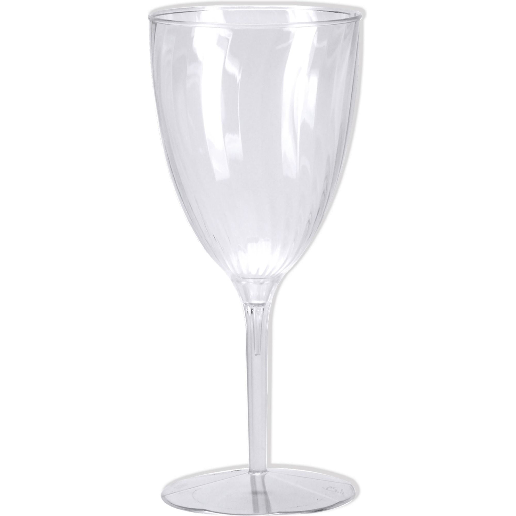 Efavormart 12 Pack 6.5 oz Plastic Wine Glasses Disposable 2-Piece Rose Gold Rimmed Design With Detachable Base