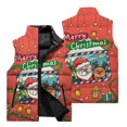 thumbnail image 4 of Chaqueta sin mangas de otoño e invierno para hombre, chaleco con estampado 3D de Papá Noel navideño, chaleco para ciclismo al aire libre, chaleco para acampar, cortavientos, 4 of 5