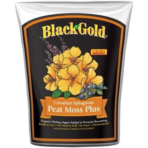 Sun Gro Black Gold Organic Sphagnum Peat Moss - Potting Soil - 8 Qt, 0.33 Cu Ft
