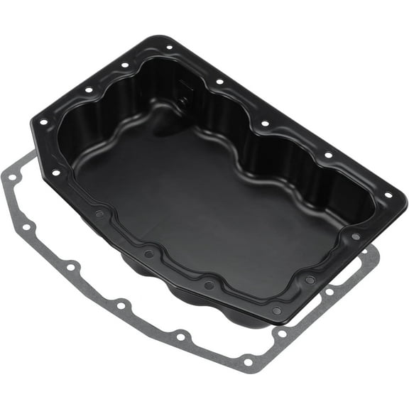 A-Premium Lower Engine Oil Pan Sump with Drain Plug & Gasket Compatible with Ford F-250/350 Super Duty 2011-2018, F-450/550 Super Duty 2011-2017, V8 6.7L Diesel