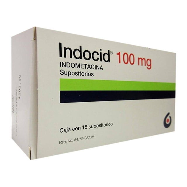 Indocid 100 mg 15 supositorios