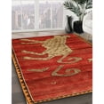 thumbnail image 3 of Ahgly Company Machine Washable Indoor Square Traditional Red Area Rugs, 8' Square, 3 of 7