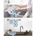 thumbnail image 5 of Blue Coastal Turtle Kitchen Dish Towels for Drying Dishes Set of 3, Ocean Beach Nautical Marine Life Waffle Weave Microfiber Hand Tea Bathroom Towels Quick Dry & Absorbent Towel 15.7x23.6, 5 of 7