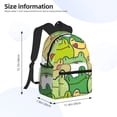 thumbnail image 2 of Fuzoiu Cartoon Frog Print School Backpack for Teens,Large Bookbag,Lightweight Laptop Bag for Travel, Work, School & Outdoor Adventures, 2 of 6