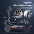 thumbnail image 4 of Toursor X13 60V 50Ah Adult Electric Scooter with 8000W Dual Motor for Off-Road Adventure, 4 of 7