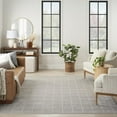 thumbnail image 3 of Nourison Serenity Home Geometric Light Grey 5'3" x 7'3" Area Rug (5x7), 3 of 10