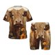 thumbnail image 1 of Balery Vintage Sunflower Cow Conjunto de Pijama Infantil de Manga Corta con Estampado – Ropa de Dormir de Algodón Suave-XX-Large, 1 of 6