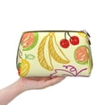 thumbnail image 4 of Large Clutch Leather Makeup Bag, Cartoon Fruit Graffiti Travel Toiletries Bag, Ladies Cosmetic Storage Bag, 4 of 8