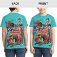 thumbnail image 4 of Gorillaz Youth T-Shirts Graphic Shirts Blouse For Teen Boys Girls Casual Short Sleeve Tee Tops X-Small, 4 of 6